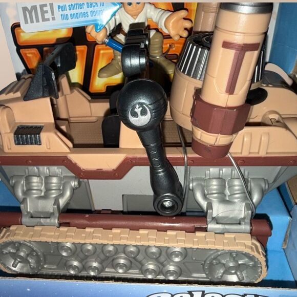 NIB Hasbro Star Wars Galactic Heroes Convertibles Land Speeder Luke Figure Set - Picture 9 of 11